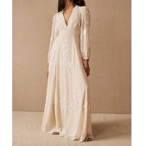 BHLDN Belize Dress in Oyster- Size 16 NWT
